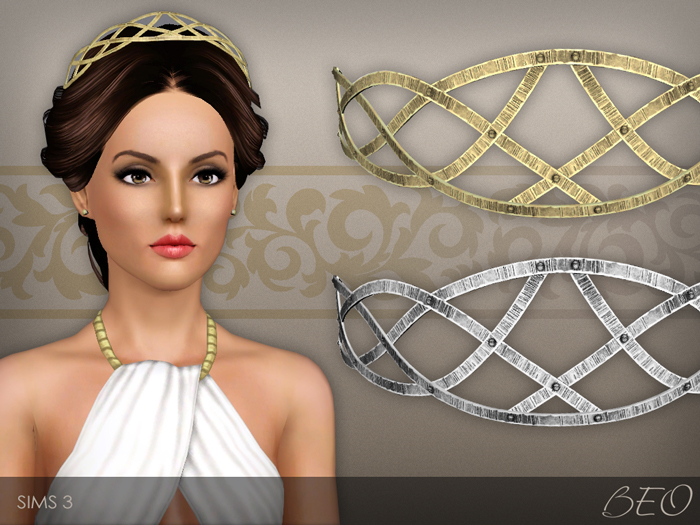 Forged metallic headband for The Sims 3 by BEO (1)